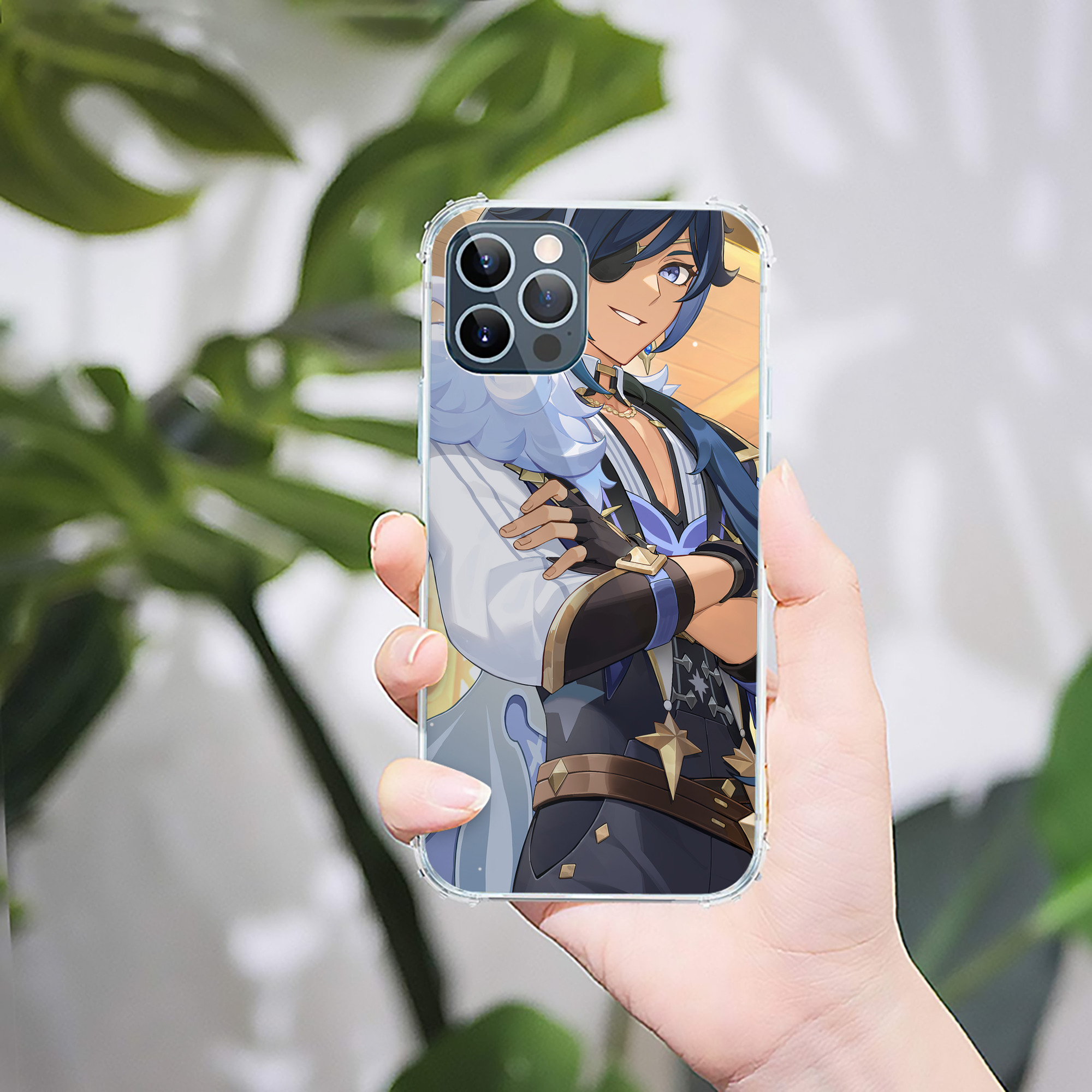 げんし神 genshin 【iPhone 12シリーズ対応】透明スマホケース（クリアソフトケース）